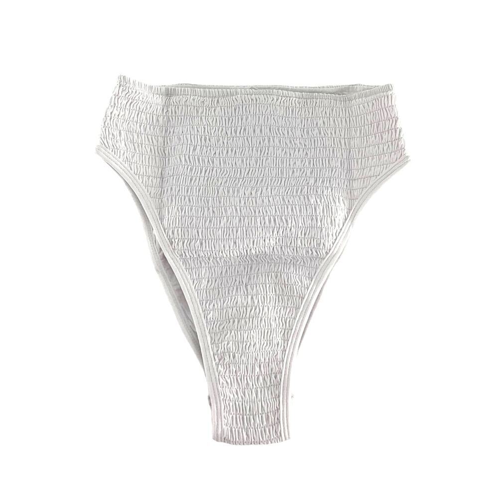 l*space White Smocked One-Piece Swimsuit